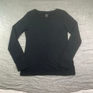 Mossimo Womens Long Sleeve Black Shirt Size Medium